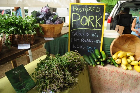 The Farmers' Market in West Brattleboro is nothing less than a playground.